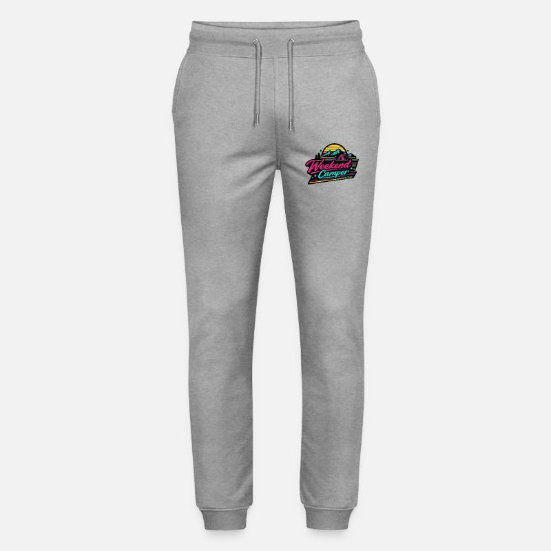 Weekend Camper Neon Skyline - Stanley/Stella Unisex Bio Jogginghose Mover  - Grau meliert