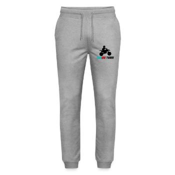 Racing Neon Typo Sprint - Stanley/Stella Unisex Bio Jogginghose Mover  - Grau meliert - Vorne - Marisol (170cm) & Nik (191cm)