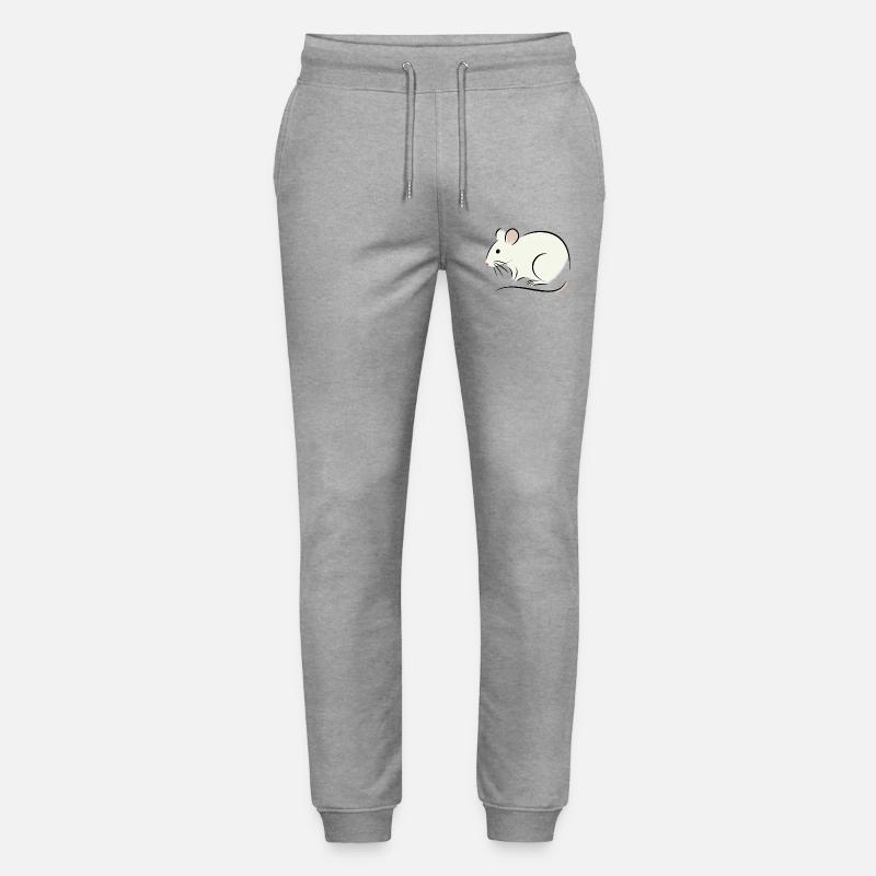 rat blanc - Pantalon de jogging bio MOVER Stanley/Stella unisexe - gris chiné
