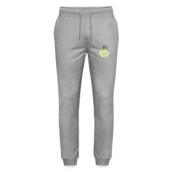 Mr. Kohlrabi - Stanley/Stella Mover Unisex Organic Jogging Trousers - heather grey - Front - Marisol (170cm) & Nik (191cm)