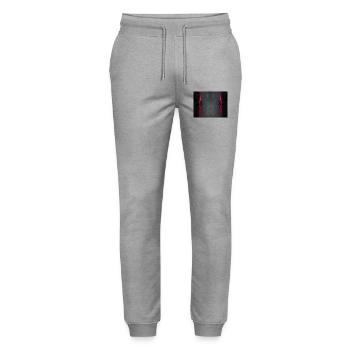 Hands up to the Sky - Stanley/Stella Mover Unisex Organic Jogging Trousers - heather grey - Front - Marisol (170cm) & Nik (191cm)
