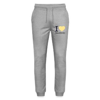 I LOVE NALESNIKI Poland pancake crepe - Stanley/Stella Mover Unisex Organic Jogging Trousers - heather grey - Front - Marisol (170cm) & Nik (191cm)