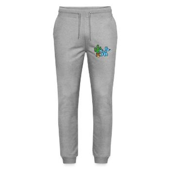 Balloon Animals Balloon Artist Dog Pee Cactus - Stanley/Stella Mover Unisex Organic Jogging Trousers - heather grey - Front - Marisol (170cm) & Nik (191cm)