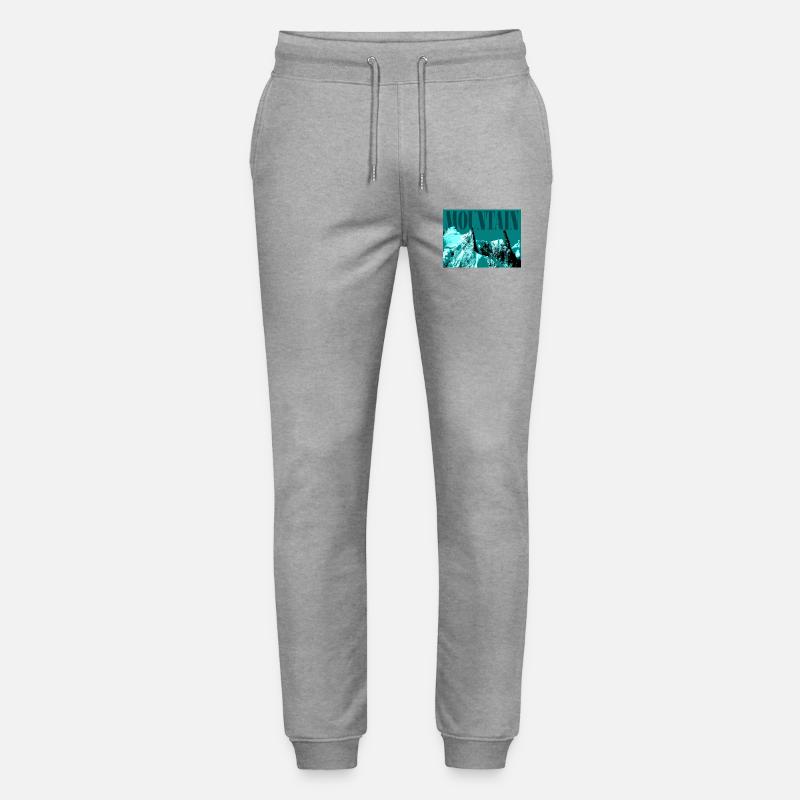 Abstrakter eisiger Berg - Stanley/Stella Unisex Bio Jogginghose Mover  - Grau meliert