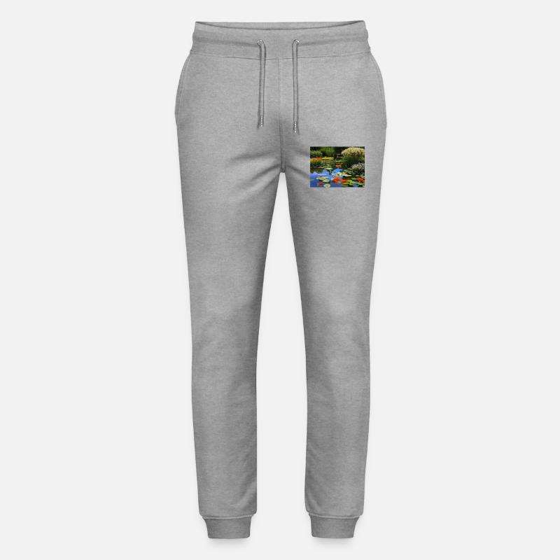 Poissons koï dans des eaux tranquilles - Pantalon de jogging bio MOVER Stanley/Stella unisexe - gris chiné