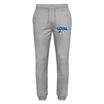 Chien Loyal Mascotte de Police - Pantalon de jogging bio MOVER Stanley/Stella unisexe - gris chiné - Devant - Marisol (170cm) & Nik (191cm)