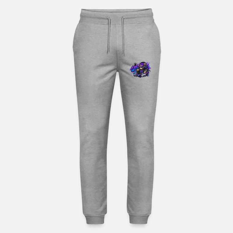 Game Bear Skate Graffiti - Stanley/Stella Unisex Bio Jogginghose Mover  - Grau meliert