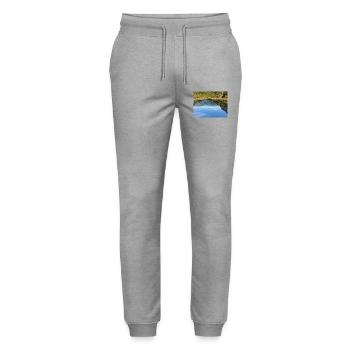 Alpine Panorama - Stanley/Stella Unisex Bio Jogginghose Mover  - Grau meliert - Vorne - Marisol (170cm) & Nik (191cm)