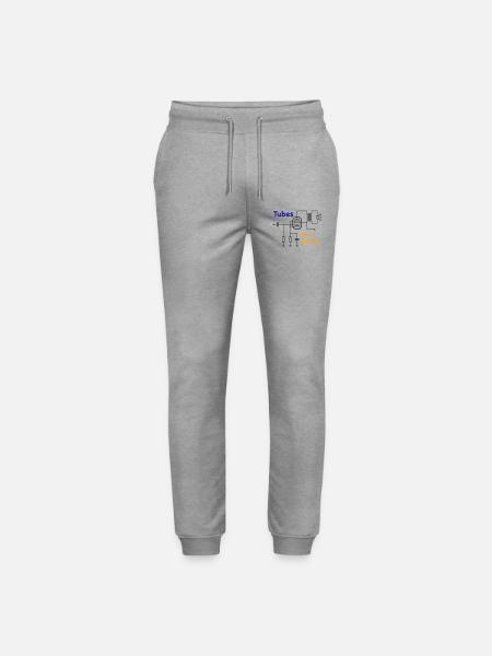 Vacuum Tubes do it better - Stanley/Stella Mover Unisex Organic Jogging Trousers - heather grey