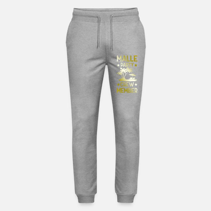 Malle Party Crew - Stanley/Stella Unisex Bio Jogginghose Mover  - Grau meliert