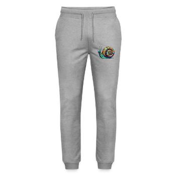 Escargot - Pantalon de jogging bio MOVER Stanley/Stella unisexe - gris chiné - Devant - Marisol (170cm) & Nik (191cm)