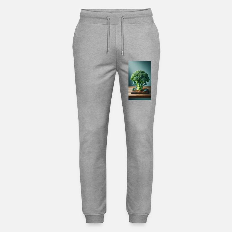 Brokkoli - Stanley/Stella Unisex Bio Jogginghose Mover  - Grau meliert