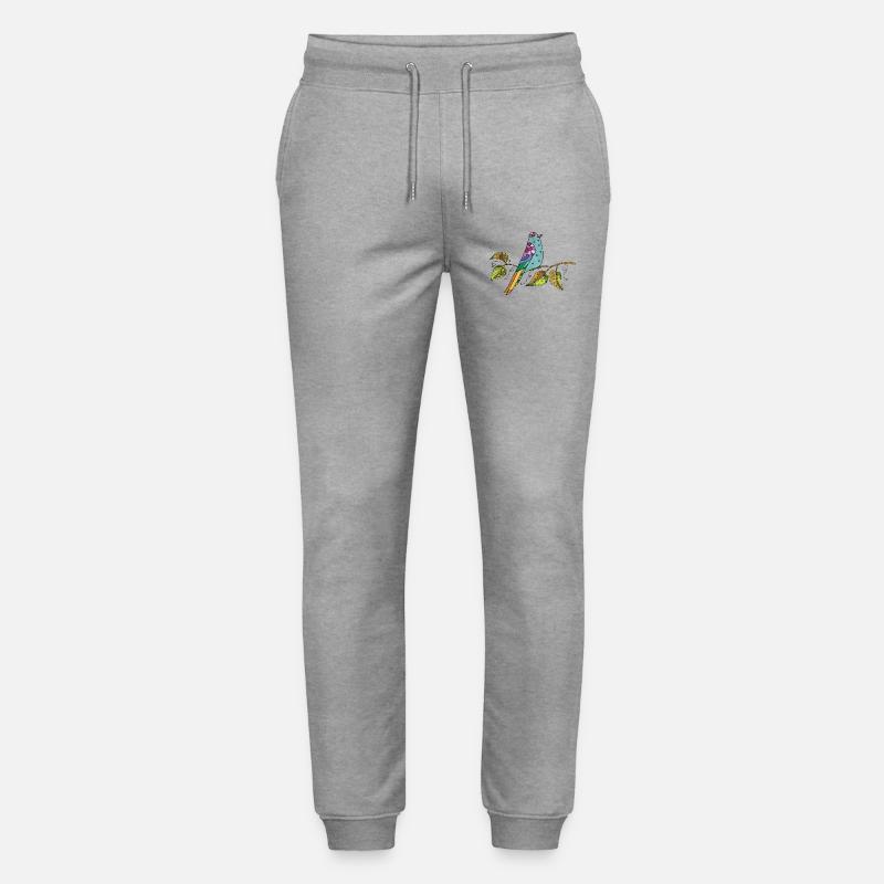 Bunter Vogel - Stanley/Stella Unisex Bio Jogginghose Mover  - Grau meliert