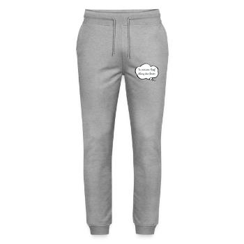 In meinem Kopf klang das besser - Stanley/Stella Unisex Bio Jogginghose Mover  - Grau meliert - Vorne - Marisol (170cm) & Nik (191cm)