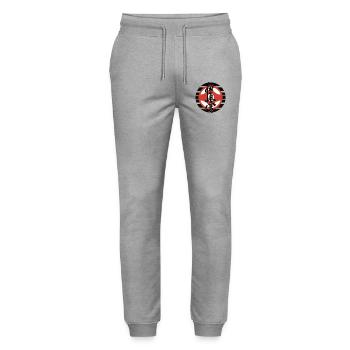 Karaté Kyokushin Arts Martiaux - Pantalon de jogging bio MOVER Stanley/Stella unisexe - gris chiné - Devant - Marisol (170cm) & Nik (191cm)
