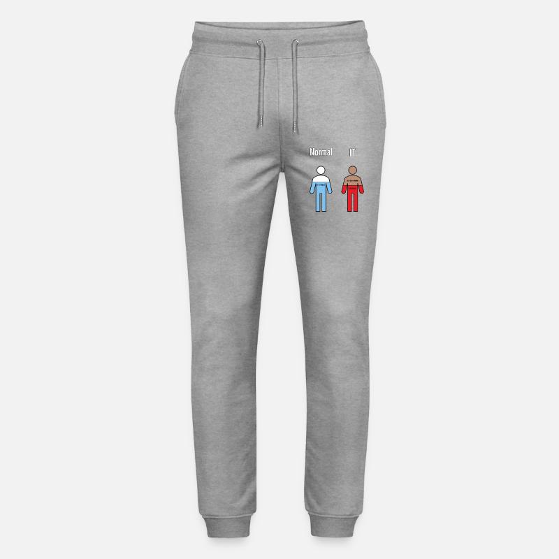 Informatik Humor - Stanley/Stella Unisex Bio Jogginghose Mover  - Grau meliert