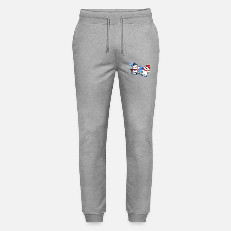 Winterbären Freunde - Stanley/Stella Unisex Bio Jogginghose Mover  - Grau meliert