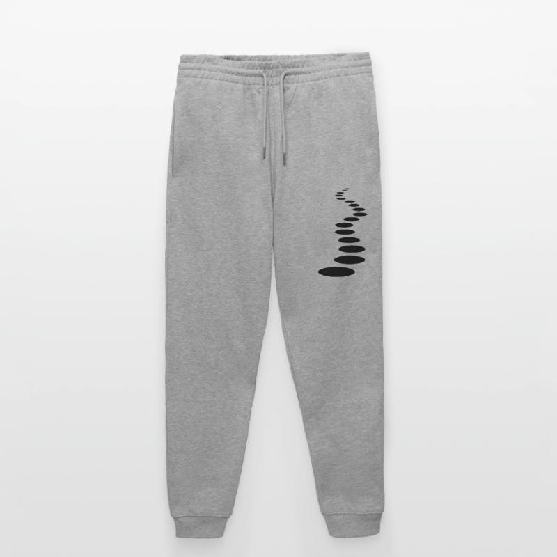 path path line line row art dots pattern ra Stanley/Stella Mover Unisex Organic Jogging Trousers