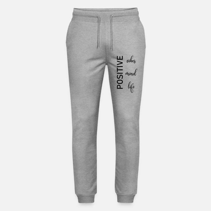 Positive Gedanken - Stanley/Stella Unisex Bio Jogginghose Mover  - Grau meliert