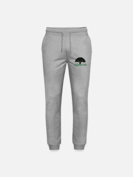 Vegetarian Oak – Nature & Durability Design - Stanley/Stella Mover Unisex Organic Jogging Trousers - heather grey