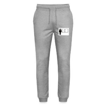 German Teacher - Stanley/Stella Mover Unisex Organic Jogging Trousers - heather grey - Front - Marisol (170cm) & Nik (191cm)