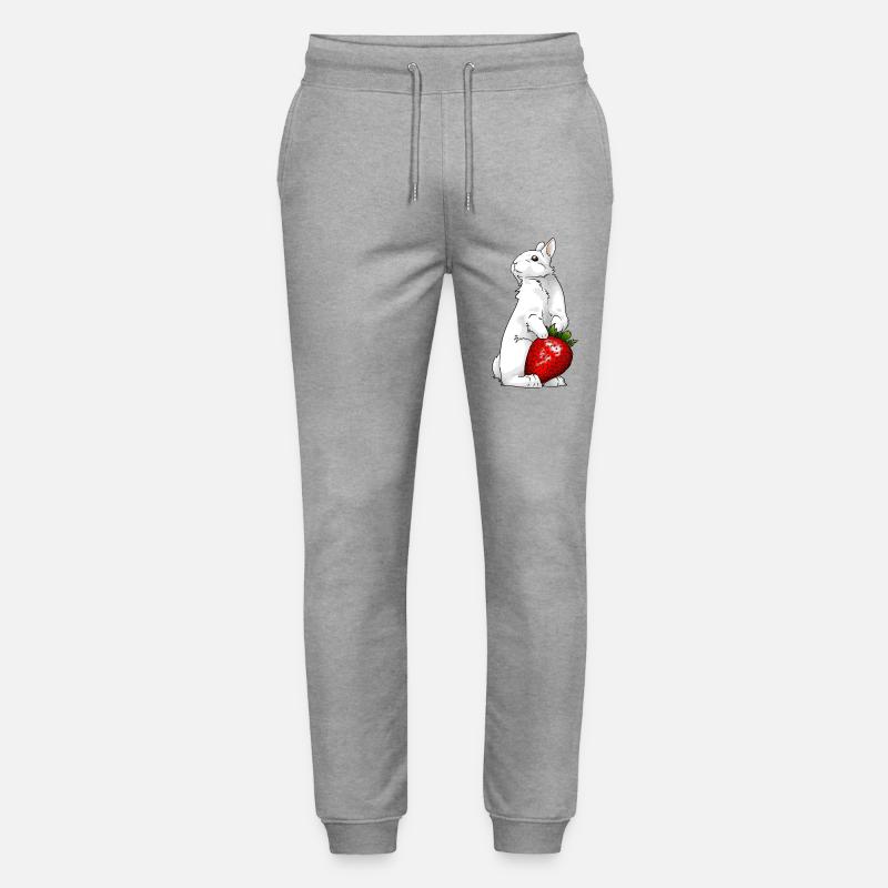 White Bunny - Stanley/Stella Unisex Bio Jogginghose Mover  - Grau meliert