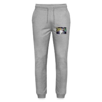 First kiss - Stanley/Stella Unisex Bio Jogginghose Mover  - Grau meliert - Vorne - Marisol (170cm) & Nik (191cm)