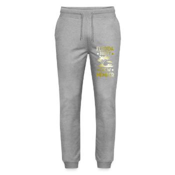 Équipe de fête en Floride - Pantalon de jogging bio MOVER Stanley/Stella unisexe - gris chiné - Devant - Marisol (170cm) & Nik (191cm)