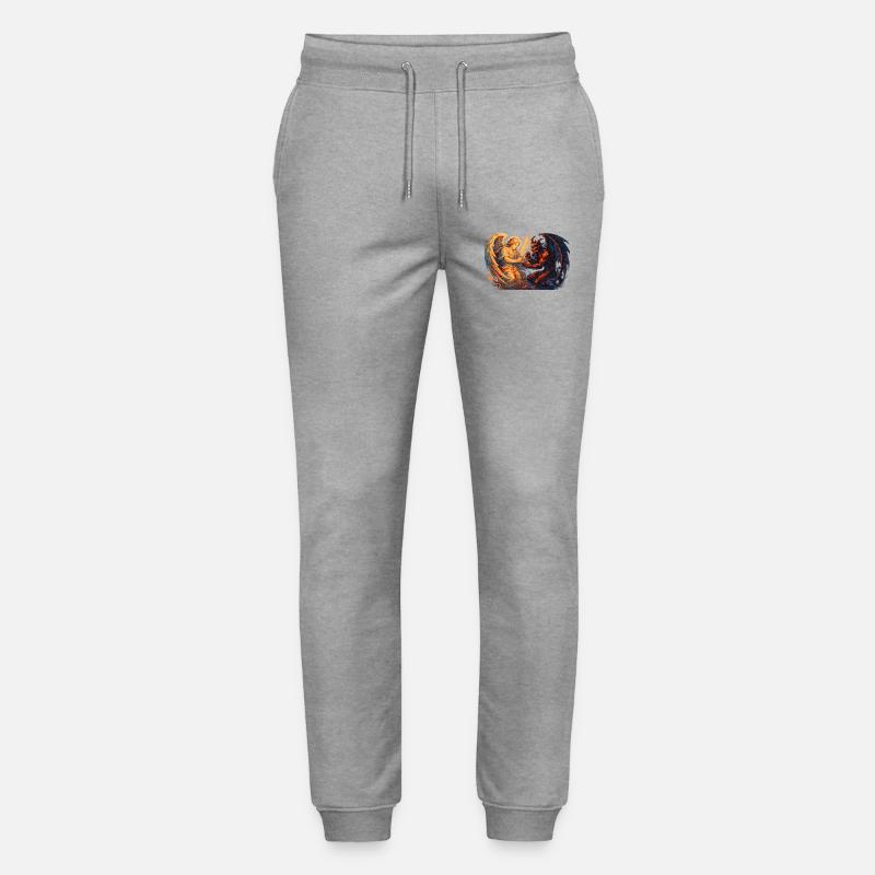 Archange céleste vs Bête infernale - Pantalon de jogging bio MOVER Stanley/Stella unisexe - gris chiné