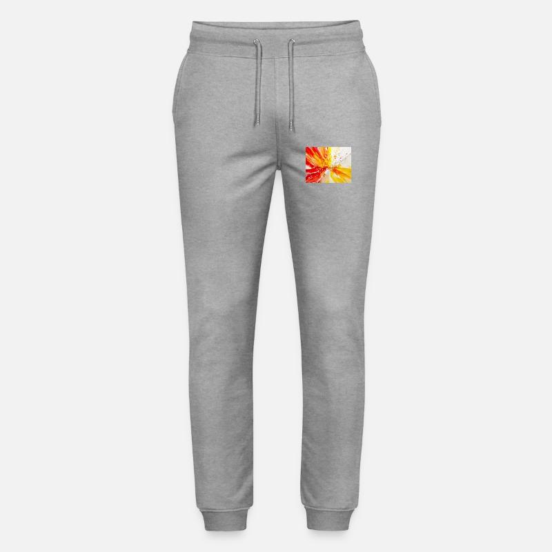 Blüte in Öl - Stanley/Stella Unisex Bio Jogginghose Mover  - Grau meliert