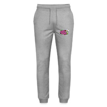 Dart,Darts,Game on Graffiti - Stanley/Stella Mover Unisex Organic Jogging Trousers - heather grey - Front - Marisol (170cm) & Nik (191cm)