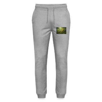 Herbal power - Stanley/Stella Mover Unisex Organic Jogging Trousers - heather grey - Front - Marisol (170cm) & Nik (191cm)