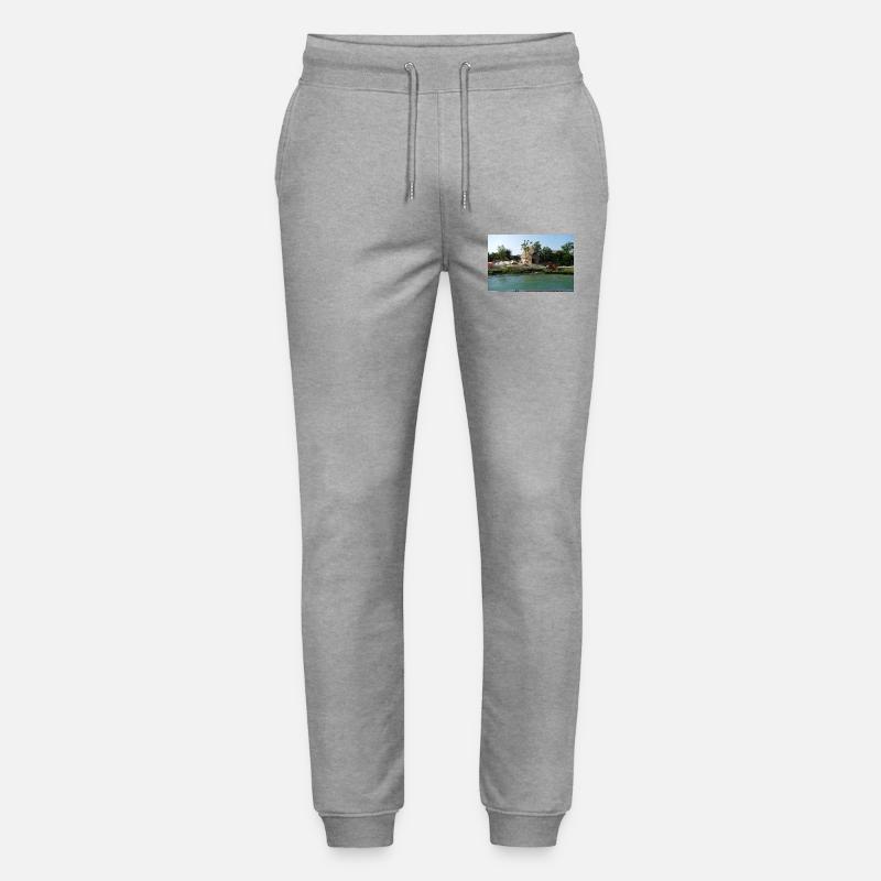 Die Fischerhäuschen von Caorle - Stanley/Stella Unisex Bio Jogginghose Mover  - Grau meliert