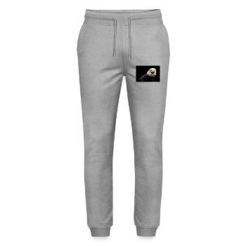 Wütender Adler Blick - Stanley/Stella Unisex Bio Jogginghose Mover  - Grau meliert - Vorne - Marisol (170cm) & Nik (191cm)