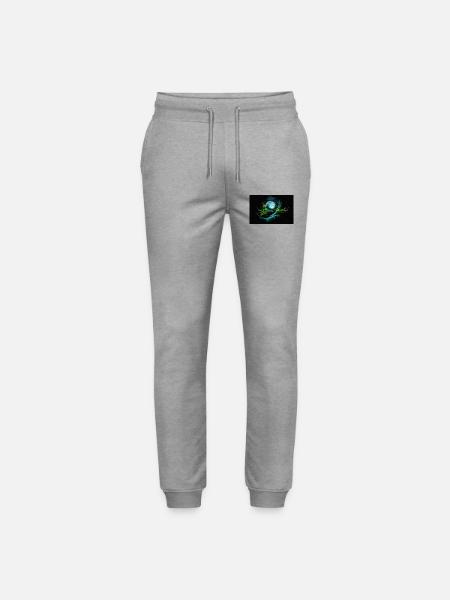 Mondbeschienener Drachentanz: Neonwirbel im All - Stanley/Stella Unisex Bio Jogginghose Mover  - Grau meliert