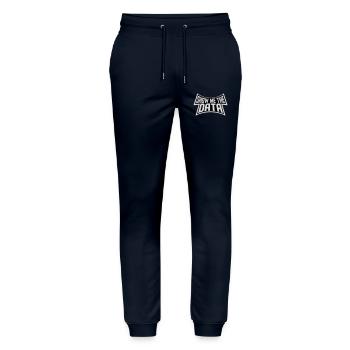 Show Me The Data Lustig Nerd Analyst Sarkastisch - Stanley/Stella Unisex Bio Jogginghose Mover  - Navy - Vorne - Marisol (170cm) & Nik (191cm)