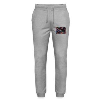 krishunjgh - Stanley/Stella Mover Unisex Organic Jogging Trousers - heather grey - Front - Marisol (170cm) & Nik (191cm)
