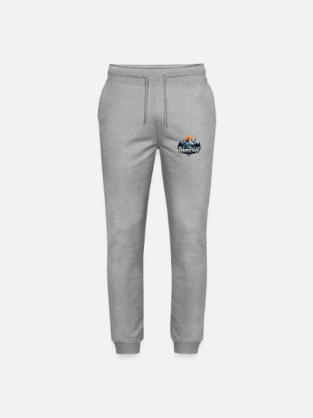 Wanderlust - Stanley/Stella Unisex Bio Jogginghose Mover  - Grau meliert