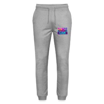 Dance if you can – Tanzen ist wunderbar - Stanley/Stella Unisex Bio Jogginghose Mover  - Grau meliert - Vorne - Marisol (170cm) & Nik (191cm)