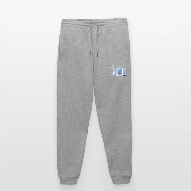 Funny Rabbit Nerd Programmer 3D Printer Stanley/Stella Mover Unisex Organic Jogging Trousers