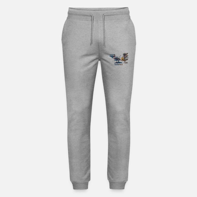 work - ride - balance: Achte darauf! - Stanley/Stella Unisex Bio Jogginghose Mover  - Grau meliert