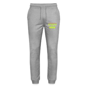 1989 - Stanley/Stella Mover Unisex Organic Jogging Trousers - heather grey - Front - Marisol (170cm) & Nik (191cm)