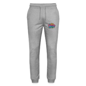 Karnevalsmaus Jeck - Kölle Alaaf Motiv - Stanley/Stella Unisex Bio Jogginghose Mover  - Grau meliert - Vorne - Marisol (170cm) & Nik (191cm)