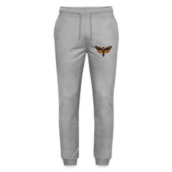 Tête de la mort Papillon Acherontia atropos - Pantalon de jogging bio MOVER Stanley/Stella unisexe - gris chiné - Devant - Marisol (170cm) & Nik (191cm)
