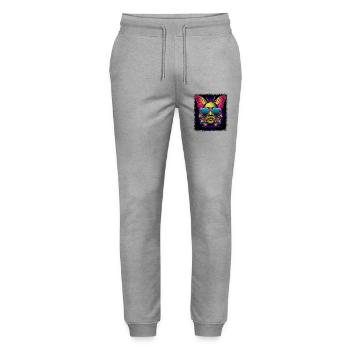 cool idée cadeau d’anniversaire idée cadeau génial amusant - Pantalon de jogging bio MOVER Stanley/Stella unisexe - gris chiné - Devant - Marisol (170cm) & Nik (191cm)
