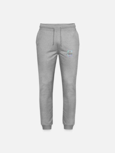 C| Monogramme | Nom | Clément| Aquarelle - Pantalon de jogging bio MOVER Stanley/Stella unisexe - gris chiné
