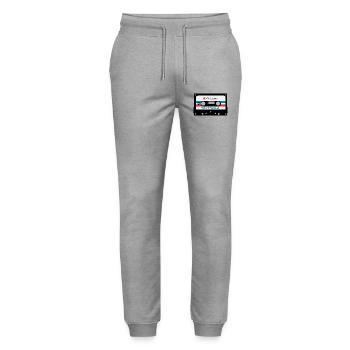 Pozdrav iz Yugoslavije - kaseta - Yugoslavia Retro - Stanley/Stella Mover Unisex Organic Jogging Trousers - heather grey - Front - Marisol (170cm) & Nik (191cm)