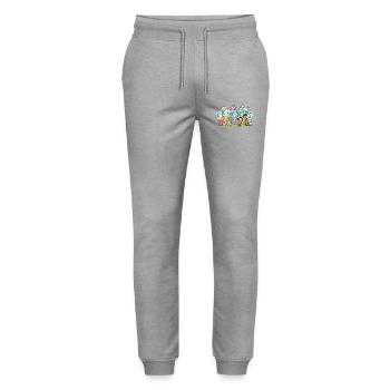 friends - Stanley/Stella Unisex Bio Jogginghose Mover  - Grau meliert - Vorne - Marisol (170cm) & Nik (191cm)