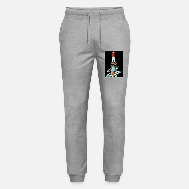 Dachshund from Space - Stanley/Stella Unisex Bio Jogginghose Mover  - Grau meliert