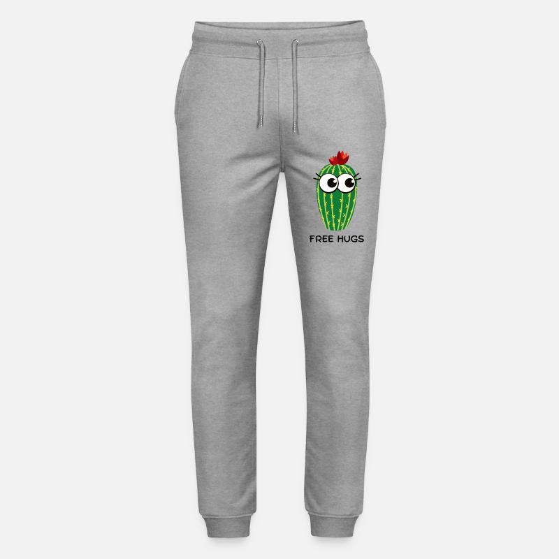 free hugs cactus - Stanley/Stella Unisex Bio Jogginghose Mover - Grau meliert